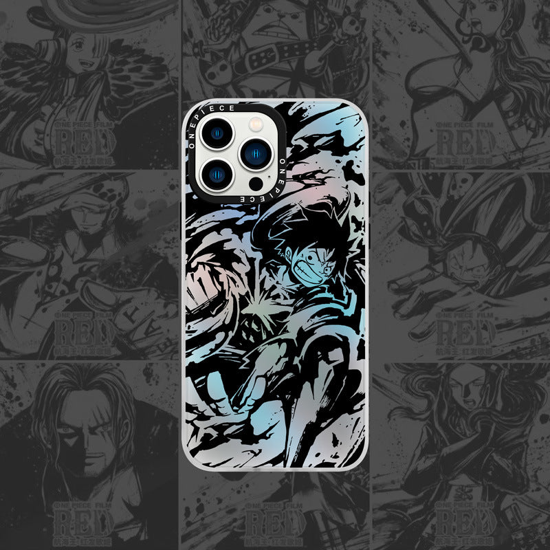 One Piece Luffy is suitable for Apple 14 Promax phone case 12 Solon iPhone 15 laser