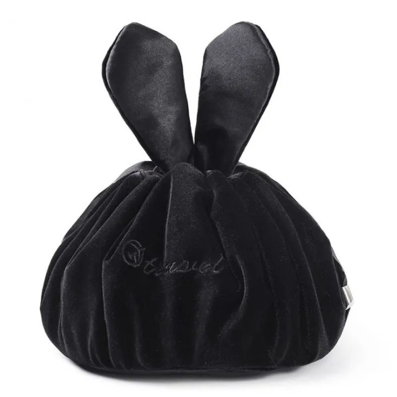 Women Ladies Favor Sacs Emballage Makeup Drawstring Bag Nail Polish Customized Velvet Drawstring Cosmetic Make Up Pouch Bags